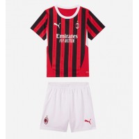 Camisa de time de futebol AC Milan Replicas 1º Equipamento Infantil 2024-25 Manga Curta (+ Calças curtas)